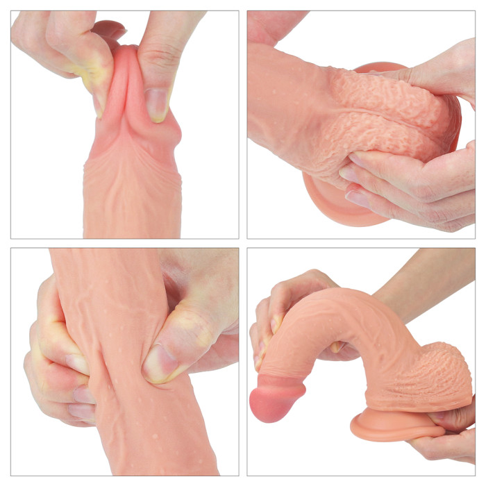 Фалоімітатор - Dual-Layered Silicone Cock 8.5" Flesh
