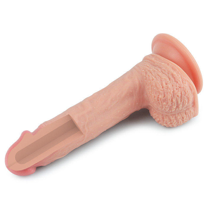 Фалоімітатор - Dual-Layered Silicone Cock 8.5" Flesh