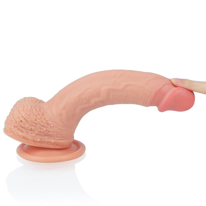 Фалоімітатор - Dual-Layered Silicone Cock 8.5" Flesh