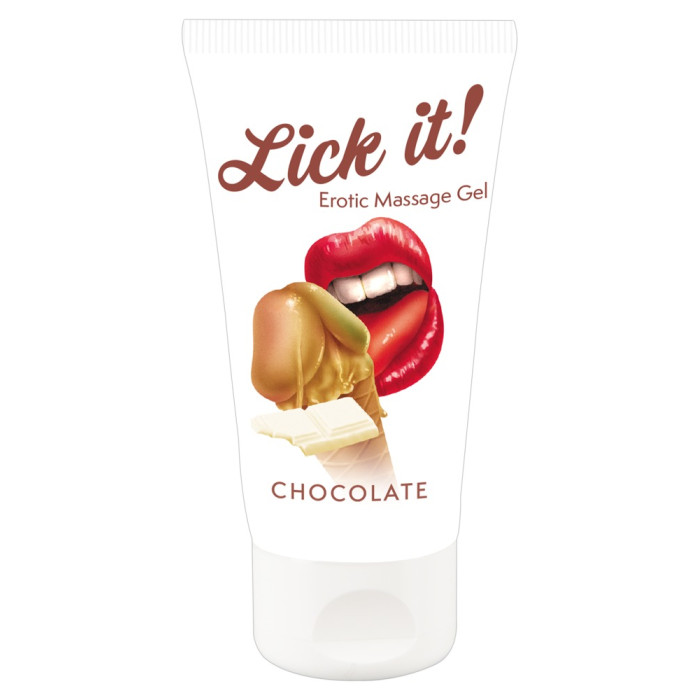 2в1 лубрикант та масажна олія - Lick It! Chocolate, 50 мл