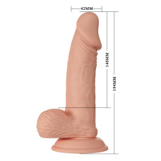 Фалоімітатор - Beautiful Encounter Zebulon Dildo Flesh