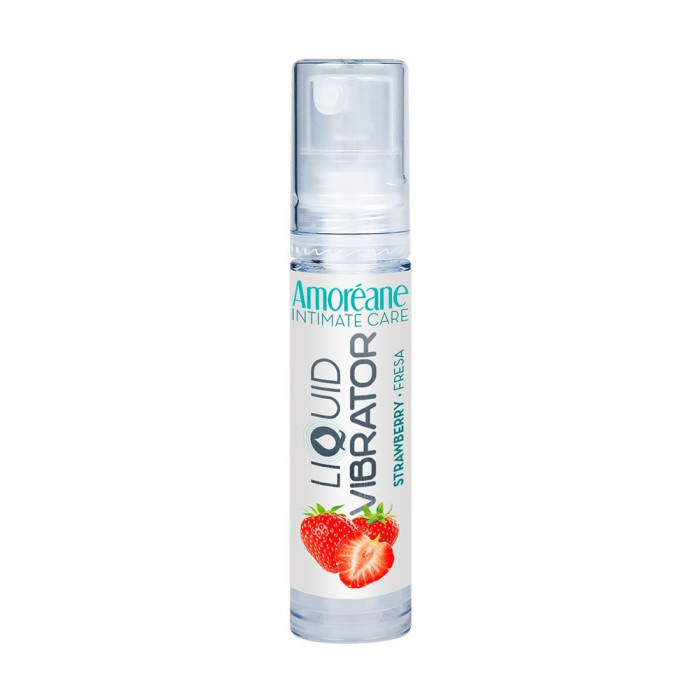 Рідкий вібратор - Amoreane Strawberry, 10 мл