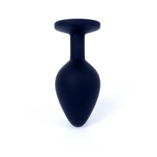 Анальна пробка - Jewellery Silicone Black Plug M Pink