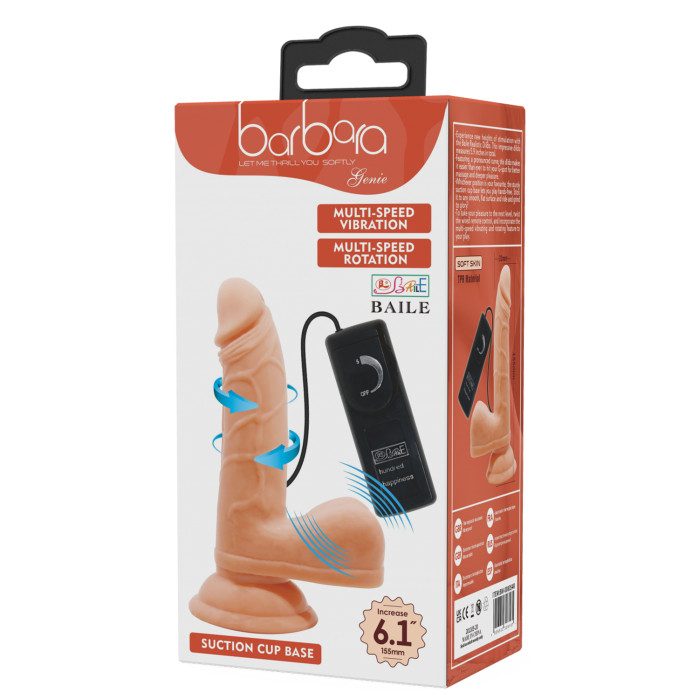 Вібратор - Barbara Genie Vibrator 6.1" Flesh
