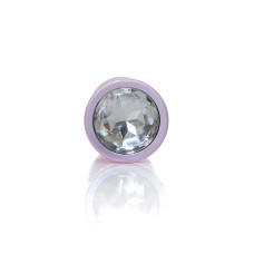 Анальна пробка - Jewellery Pearl Pink Plug Clear M