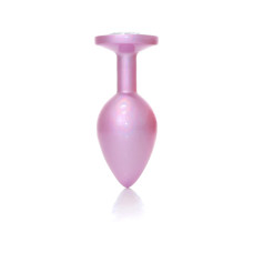 Анальна пробка - Jewellery Pearl Pink Plug Clear M