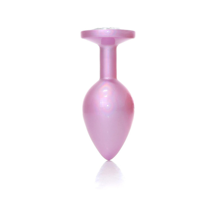 Анальна пробка - Jewellery Pearl Pink Plug Clear M