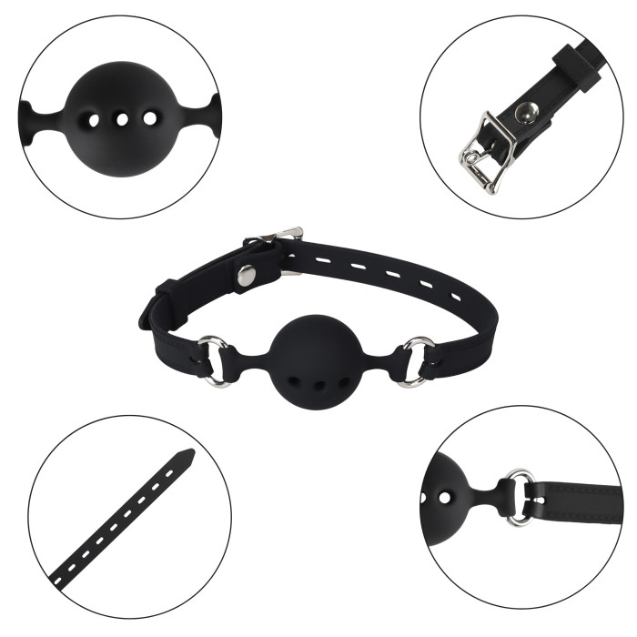 Кляп - Erospace Wild Play Mouth Gag With Silicone Ball C14