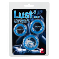 Набір ерекційних кілець - Lust 3 Blue