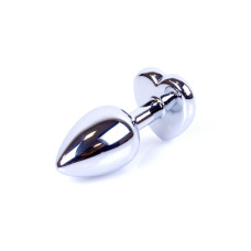 Анальна пробка - Jewellery Silver Heart Plug Pink
