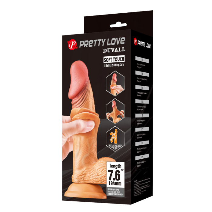 Фалоімітатор - Pretty Love Sliding Skin 7.6" Flesh