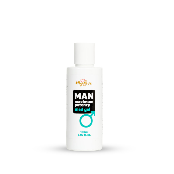 Інтимний гель-лубрикант для чоловіків - MyLove Man Maximum Potency Med Gel, 150 мл