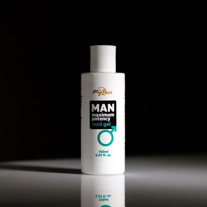 Інтимний гель-лубрикант для чоловіків - MyLove Man Maximum Potency Med Gel, 150 мл