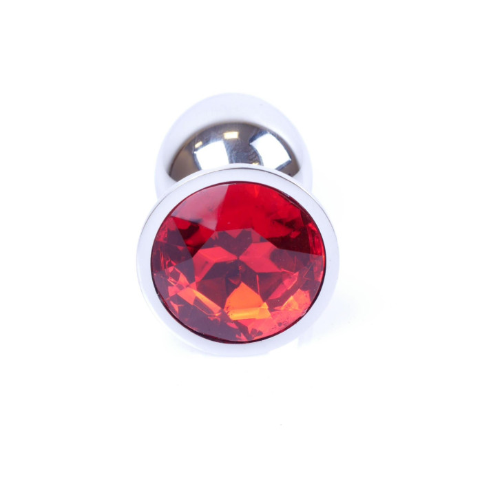 Анальна пробка - Jewellery Silver Plug - Red