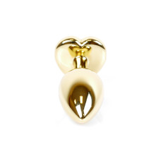 Анальна пробка - Jewellery Gold Heart Plug - Red