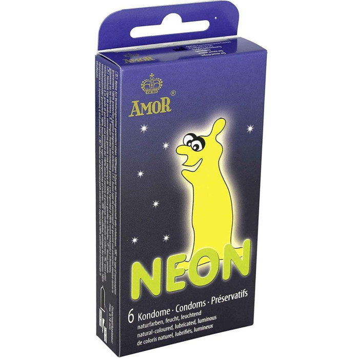 Презервативи - Amor Neon, 6 шт.
