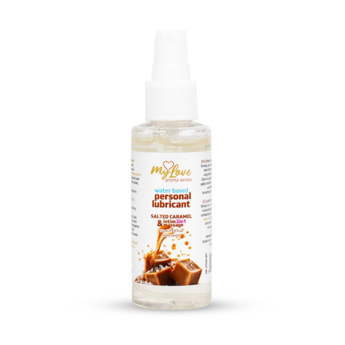 2в1 лубрикант та масажний гель - MyLove Aroma Series Intim&Massage Salted Caramel, 50 мл