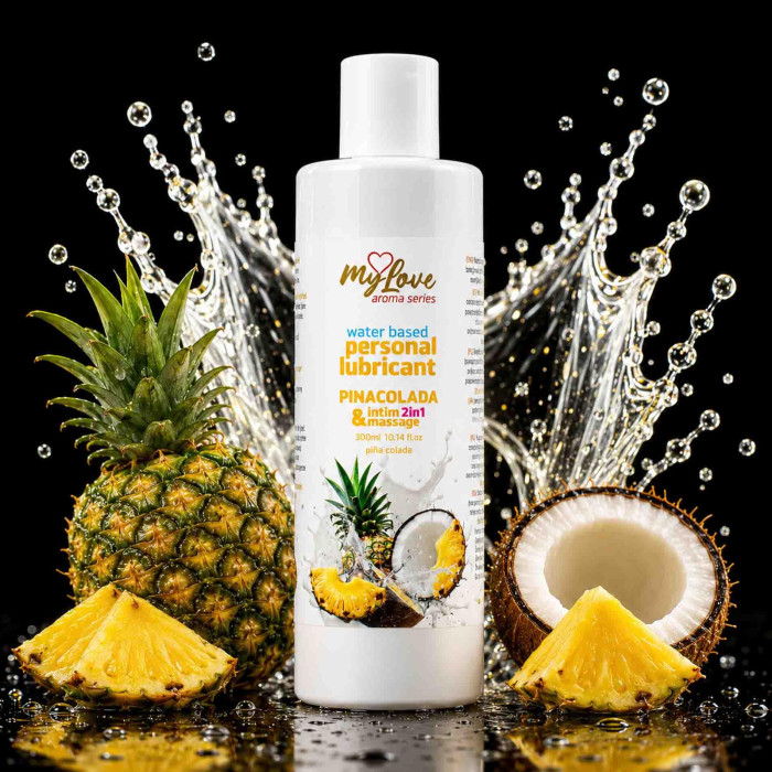 2в1 лубрикант та масажний гель - MyLove Aroma Series Intim&Massage Pinacolada, 300 мл