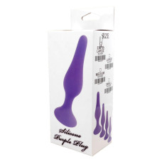 Анальна пробка - Silicone Purple Plug L