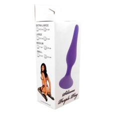 Анальна пробка - Silicone Purple Plug L