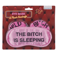 Плюшеві наручники та маска для очей Wild Bitch Pink