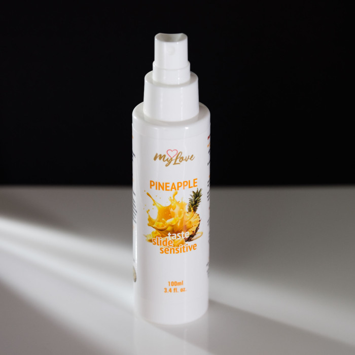 Інтимний гель-лубрикант - MyLove Taste Slide Sensitive Pineapple, 100 мл