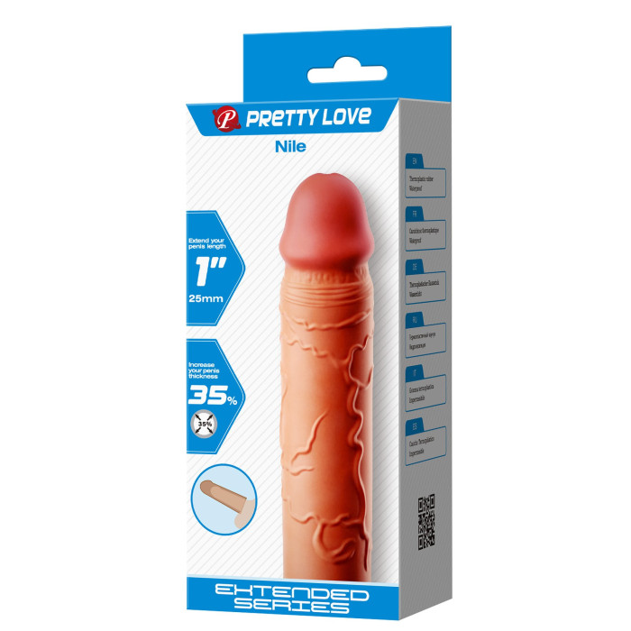 Насадка на член - Pretty Love Nile Penis Extender +1" Flesh