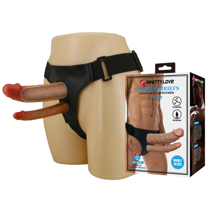 Страпон - Pretty Love Harness Briefs Strap on Kearen