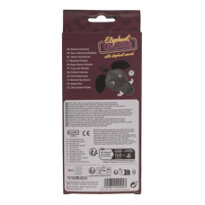 Чоловічі стрінги Слон зі звуком Elephant undies with elephant sound, black - one size