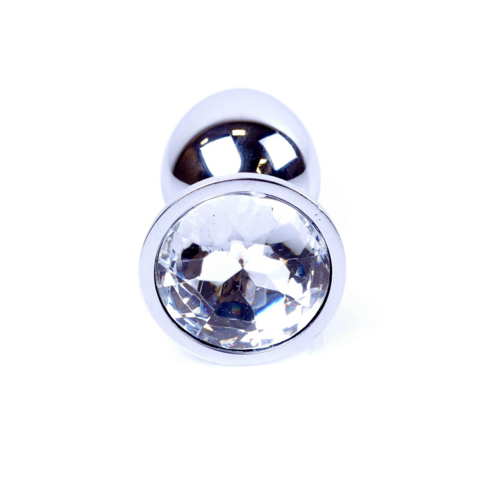 Анальна пробка - Jewellery Silver Plug - Clear