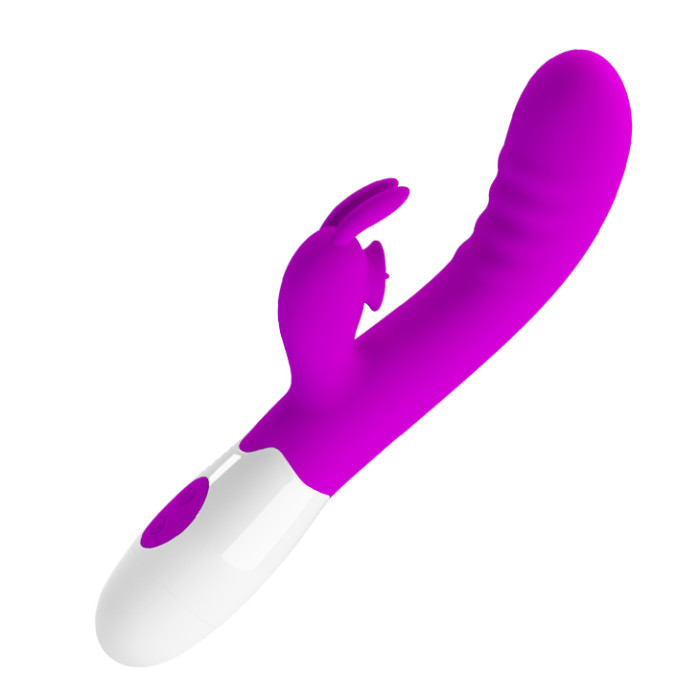 Вібратор - Pretty Love Cerberus Licking Vibrator Purple