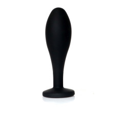 Анальна пробка - Jewellery Silicone Black Plug M Clear