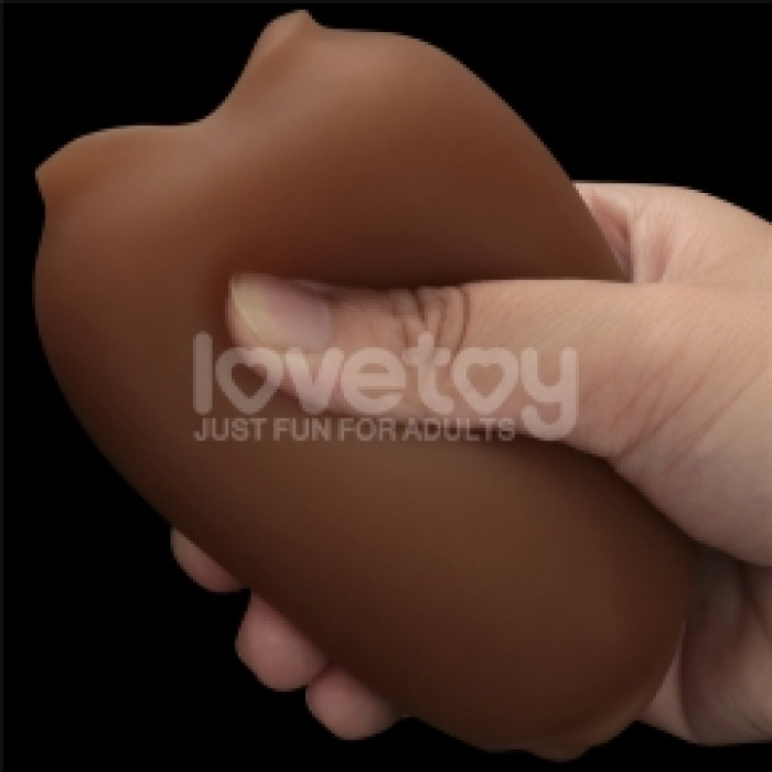 Мастурбатор - Slider Double-Ended Masturbator Mouth and Vagina Brown