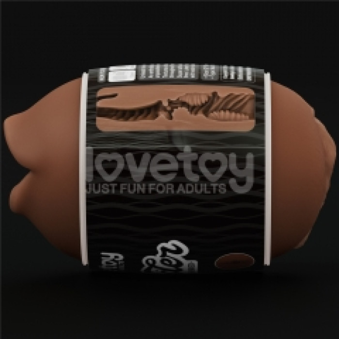 Мастурбатор - Slider Double-Ended Masturbator Mouth and Vagina Brown