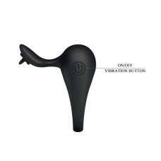 Ерекційне кільце - Pretty Love Stimulating Tonguo Penis Ring Black