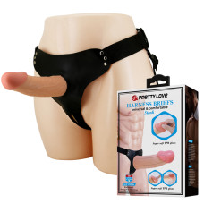 Страпон - Pretty Love Harness Briefs Stark