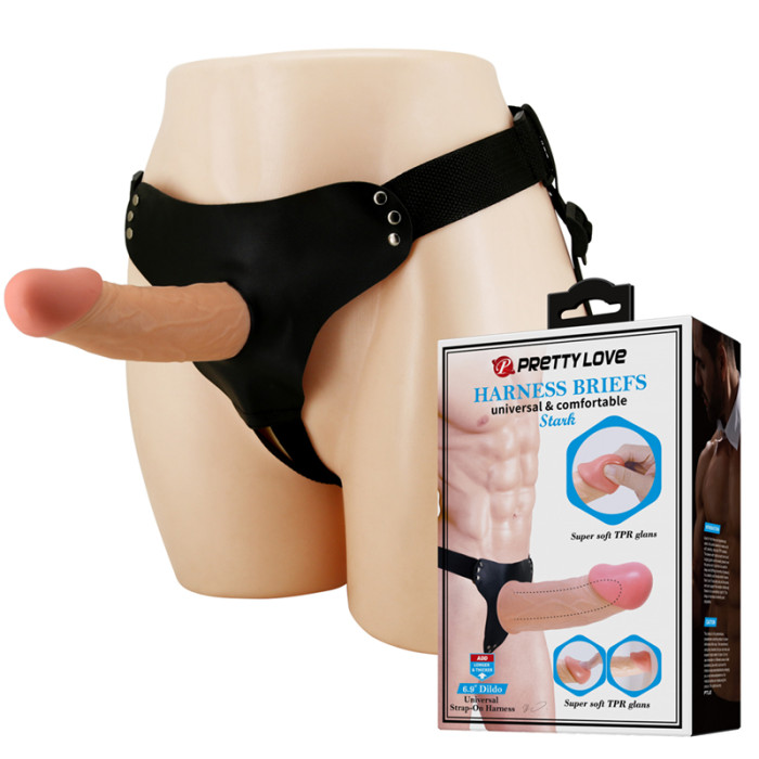 Страпон - Pretty Love Harness Briefs Stark