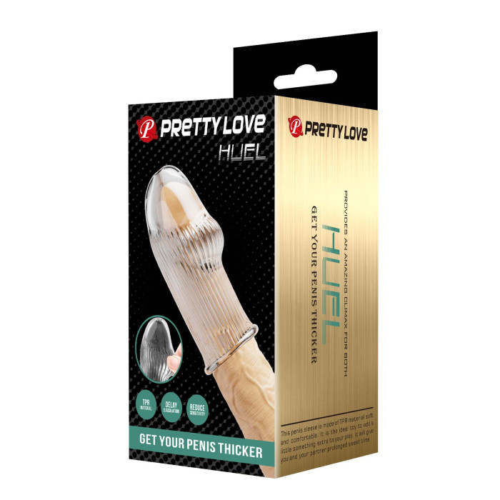 Насадка на член - Pretty Love Huel Penis Thicker Tranparent