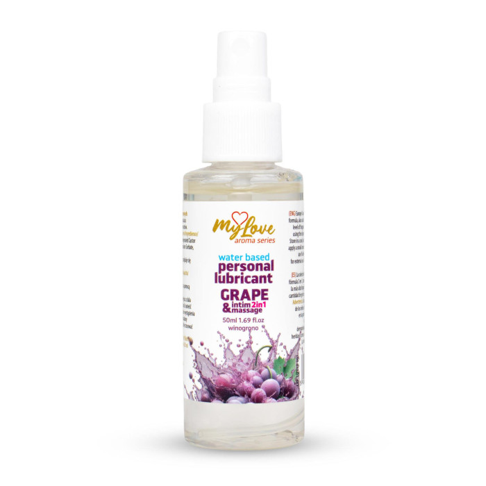 2в1 лубрикант та масажний гель - MyLove Aroma Series Intim&Massage Grape, 50 мл