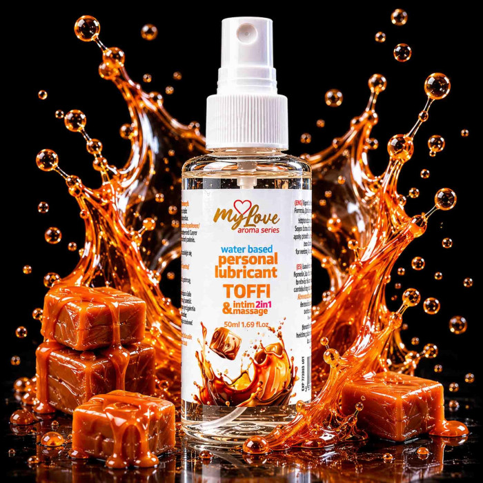 2в1 лубрикант та масажний гель - MyLove Aroma Series Intim&Massage Toffi, 50 мл