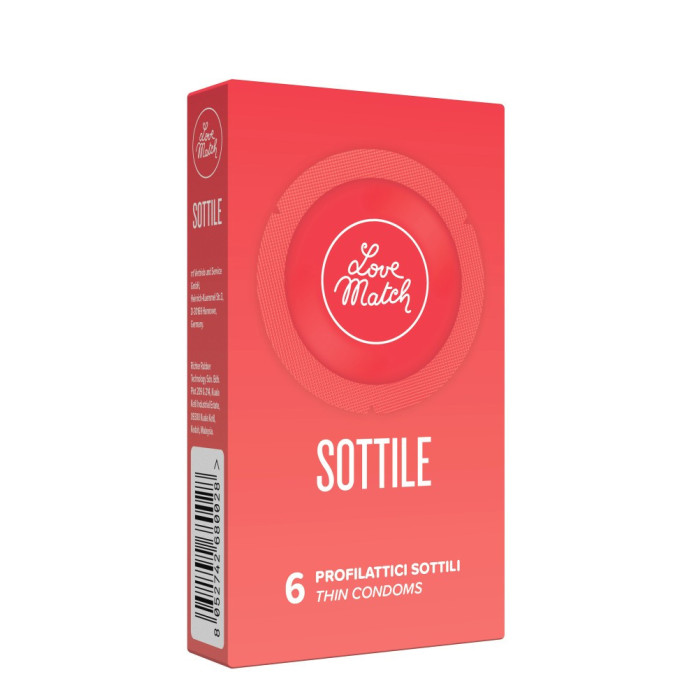 Презервативи - Sottile (Thin), 6 шт.