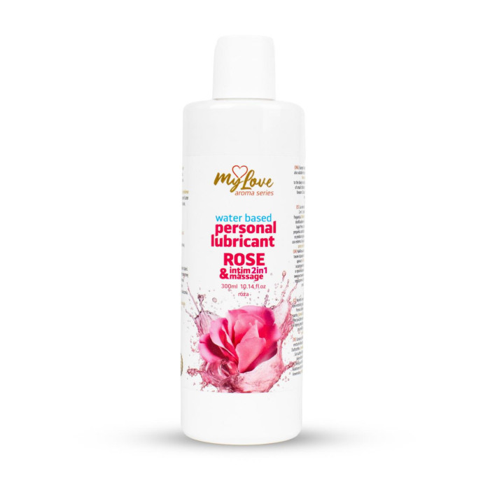 2в1 лубрикант та масажний гель - MyLove Aroma Series Intim&Massage Rose, 300 мл