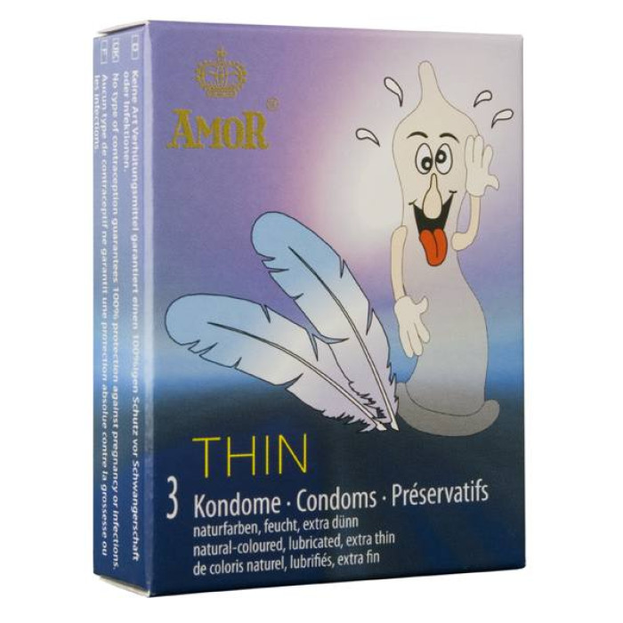 Презервативи - Amor Thin, 3 шт.