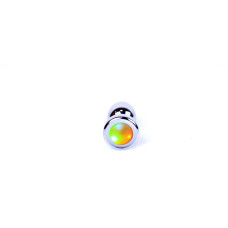 Анальна пробка - Jewellery Silver Plug Disco Flashlight