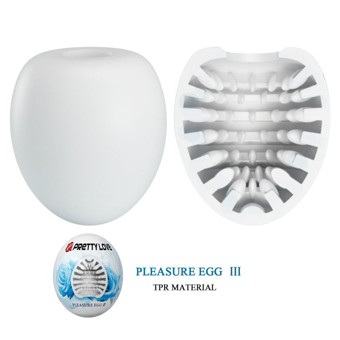Мастурбатор - Pretty Love Pleasure Egg Masturbator White
