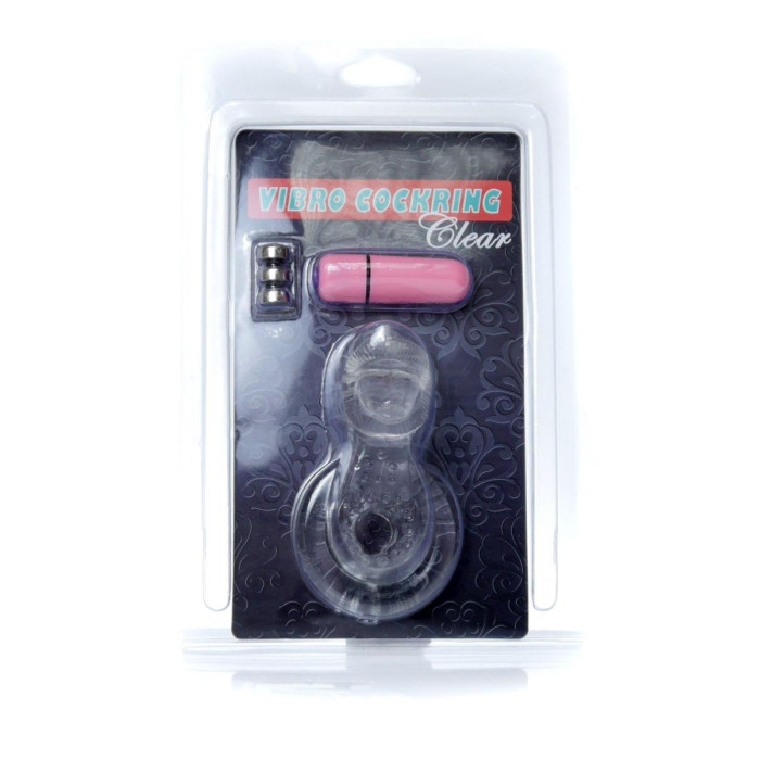 Ерекційне кільце - Tongue Vibro CockRing Clear
