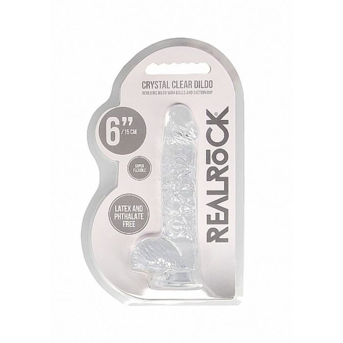 Фалоімітатор - Realrock Dildo 6" Transparent