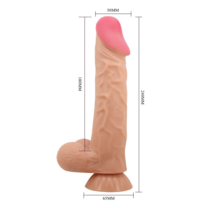 Фалоімітатор - Pretty Love Sliding Skin 9.4" Flesh