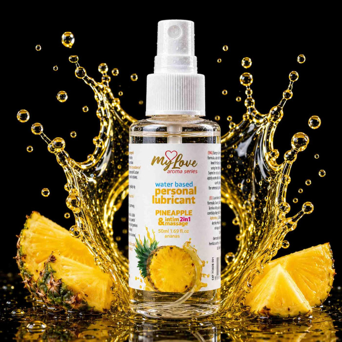 2в1 лубрикант та масажний гель - MyLove Aroma Series Intim&Massage Pineapple, 50 мл