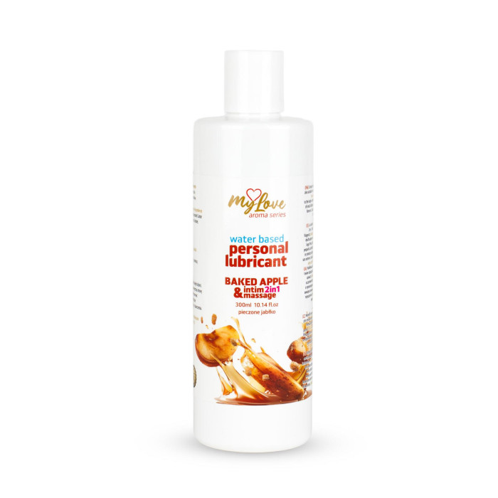 2в1 лубрикант та масажний гель - MyLove Aroma Series Intim&Massage Baked Apple, 300 мл